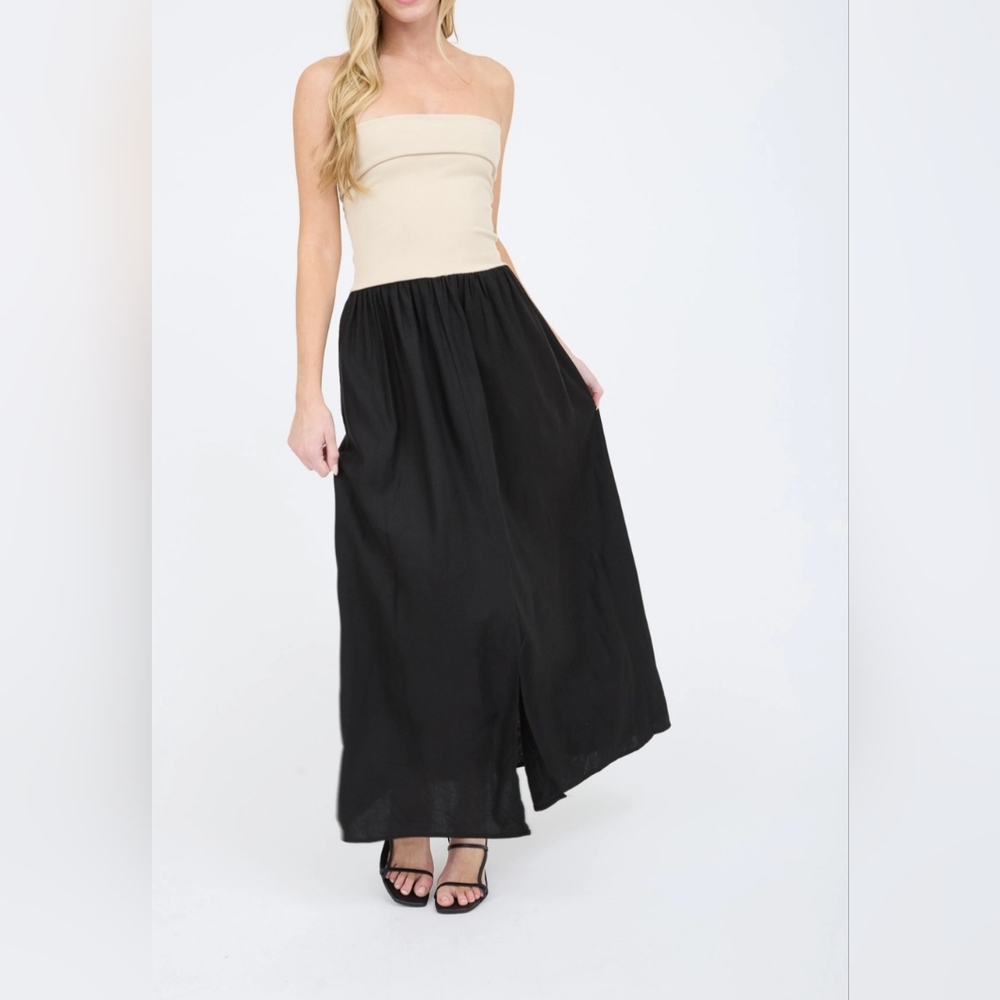 #544 🛑45 M,L Fabulous Strapless Midi Dress - Picture 4 of 8
